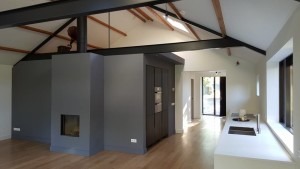Binnenschilderwerken stukadoor en latex schilderwerkzaamheden oude schuur en nieuwe woning